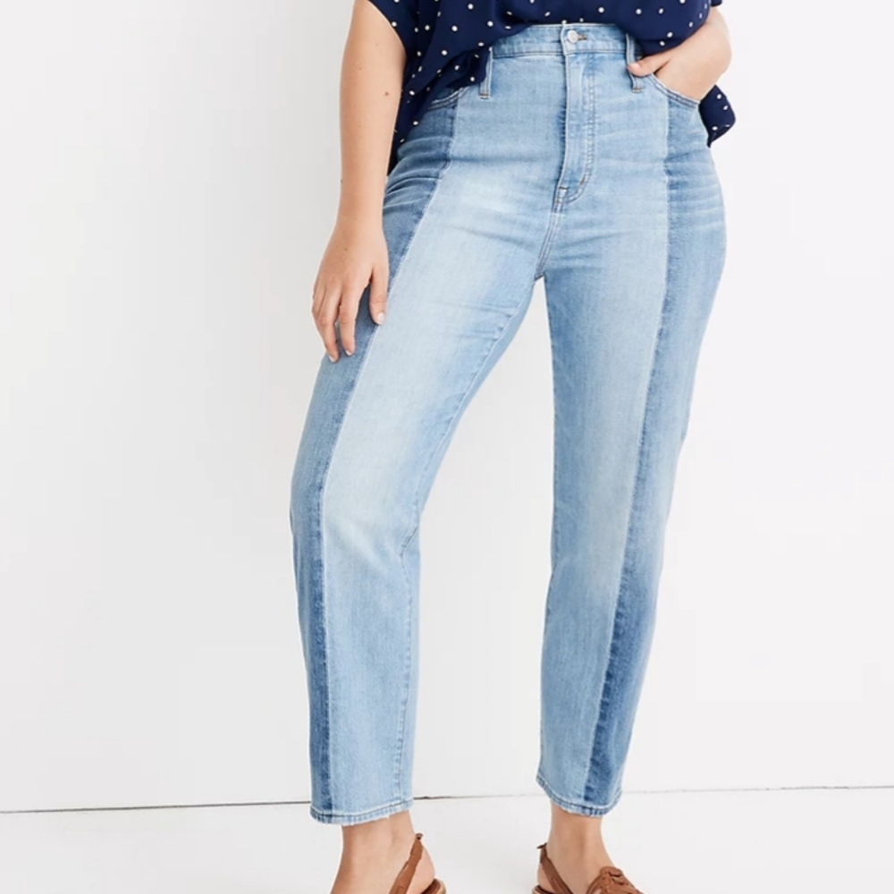 Madewell Cropped Straight Jean's Size 33 EUC